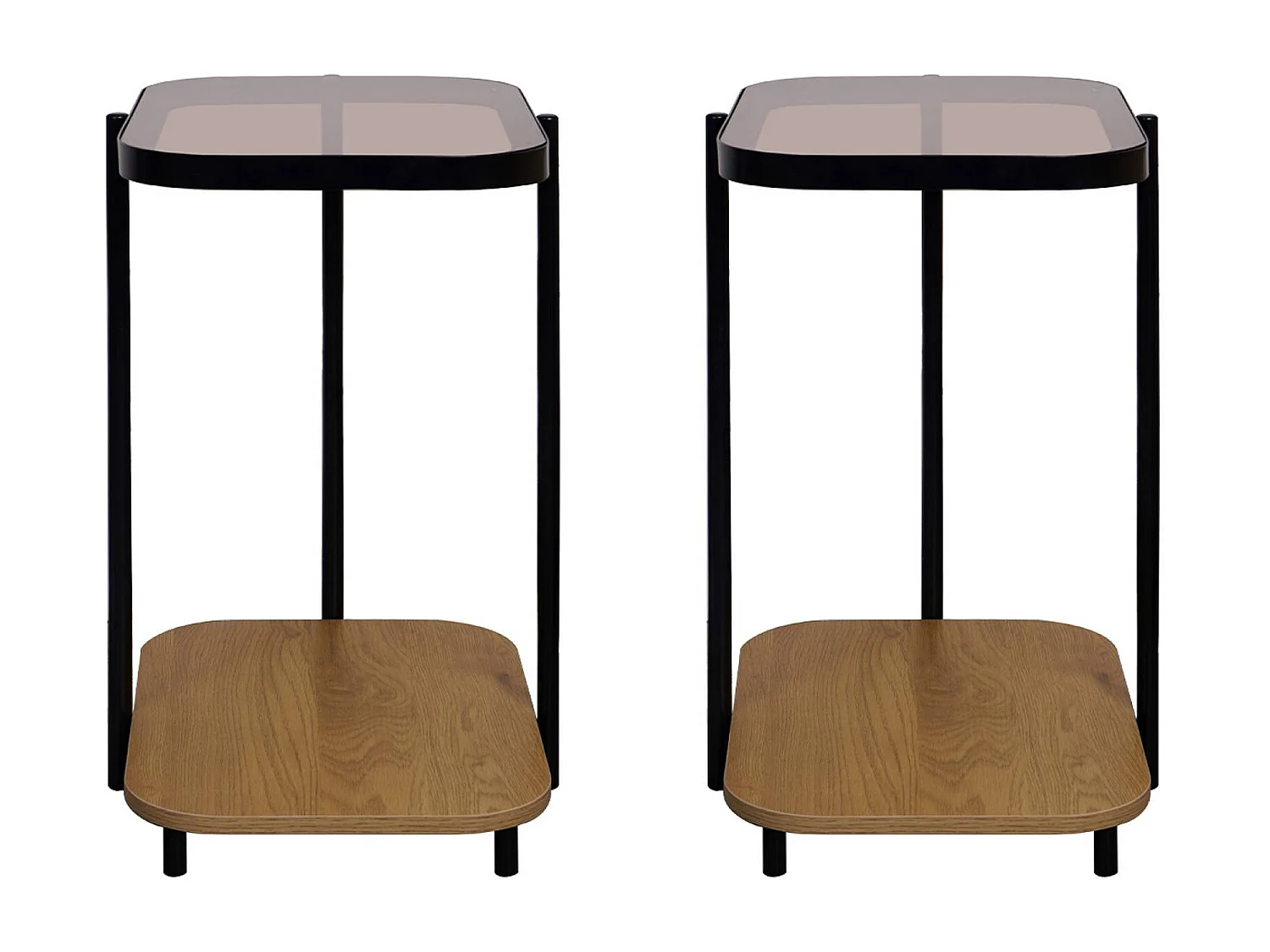 Remates de sofá vintage de metal, tapa de cristal, decoración madera,