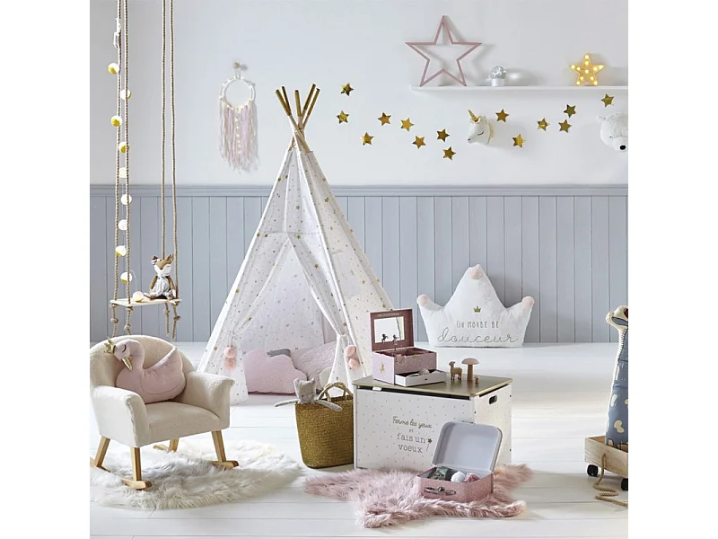 Lot de 3 Valisette de Rangement "Douceur" 29cm Rose