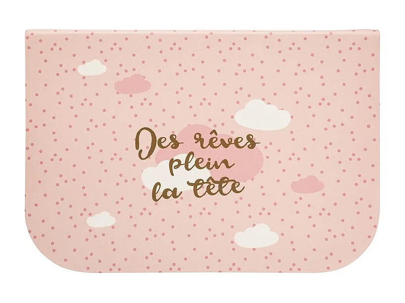 Malas pack de 3 em cartão rosa 29,5x22x10,5cm