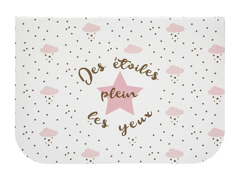 Lot de 3 Valisette de Rangement "Douceur" 29cm Rose