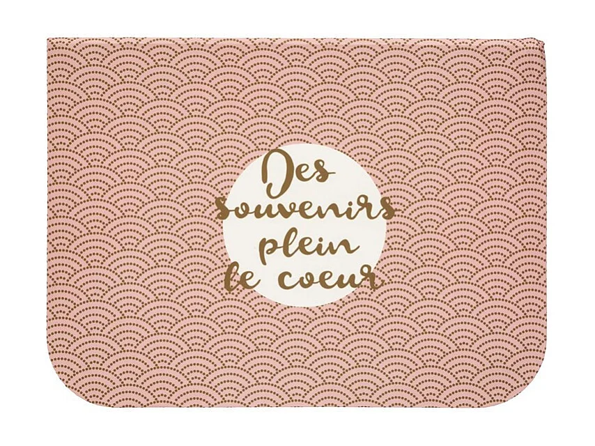 Lot de 3 Valisette de Rangement "Douceur" 29cm Rose