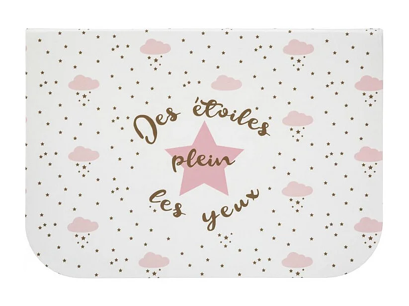 Lot de 3 Valisette de Rangement "Douceur" 29cm Rose