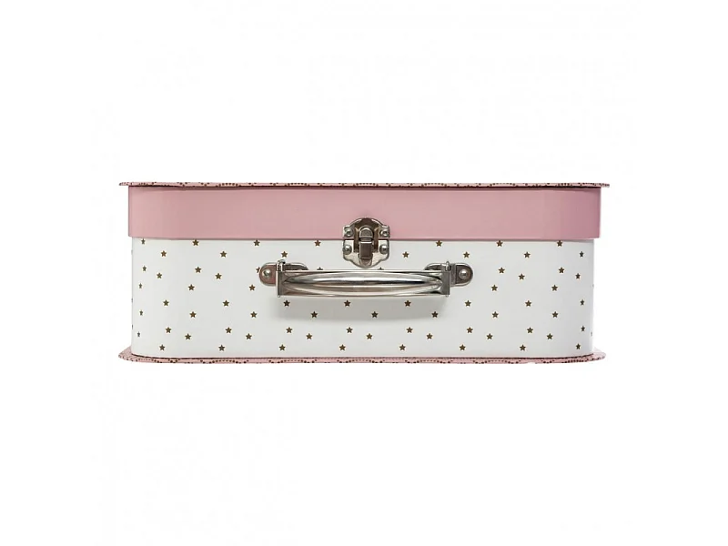 Lot de 3 Valisette de Rangement "Douceur" 29cm Rose