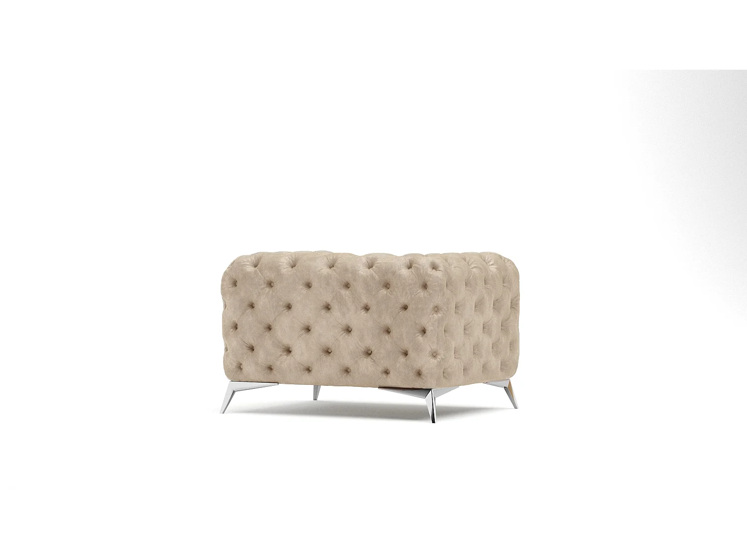 Camilla Chesterfield Sessel, Silber Füßen