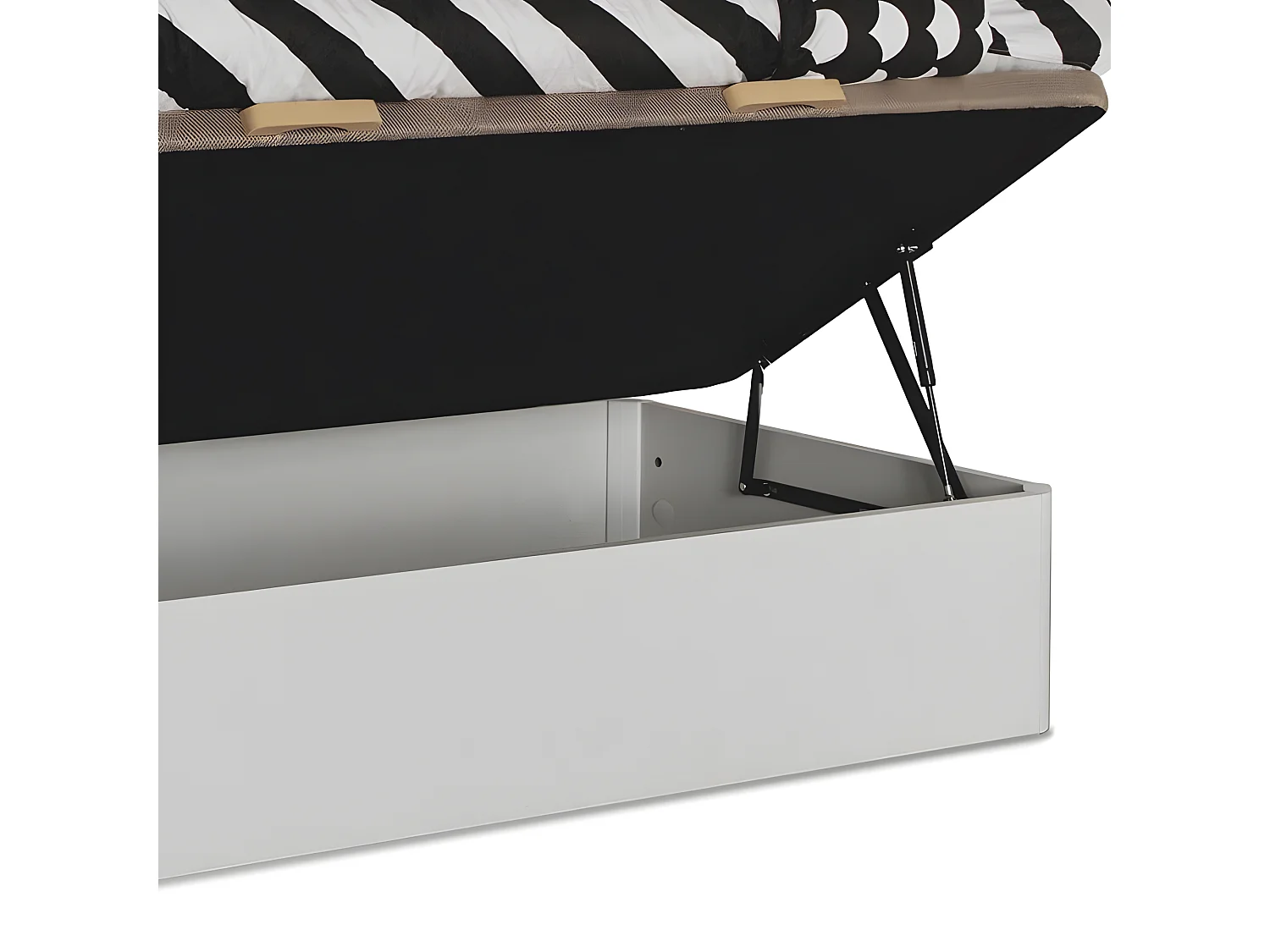 Canapé abatible lateral aglomerado blanco 190x90cm