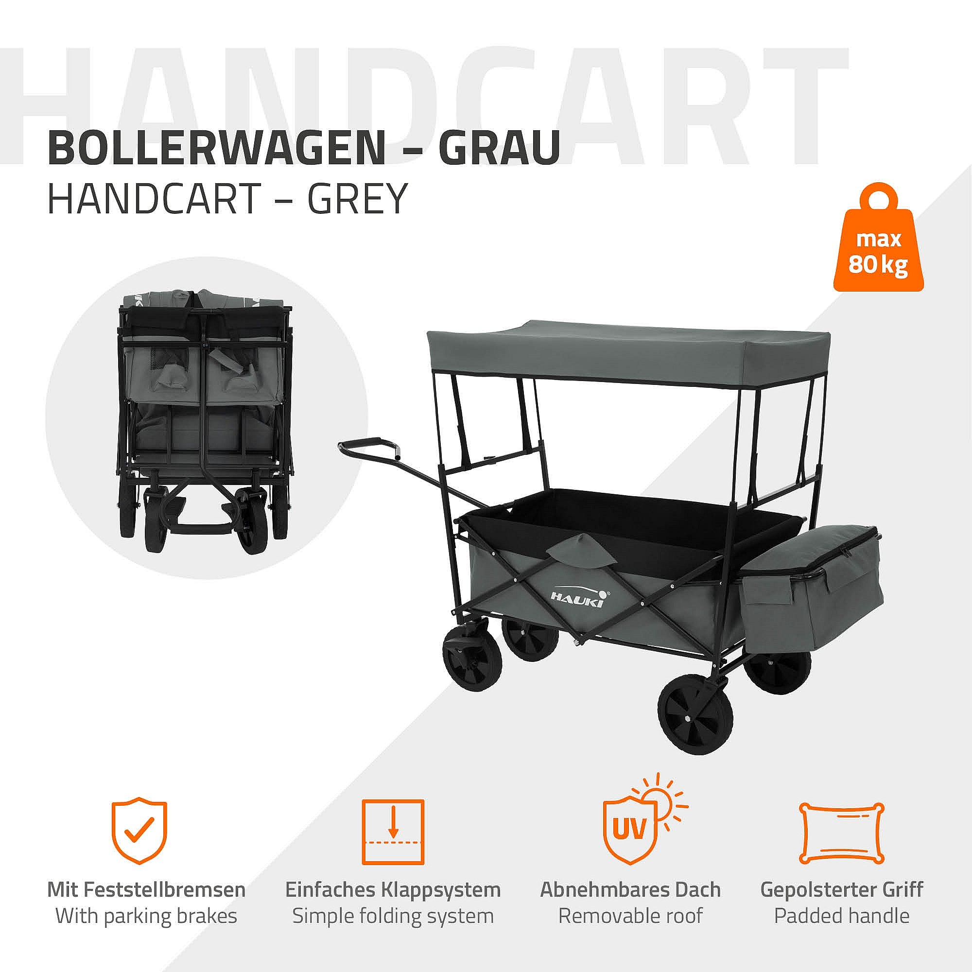 Chariot pliable SHOWGEAR - Capacité 175 kg