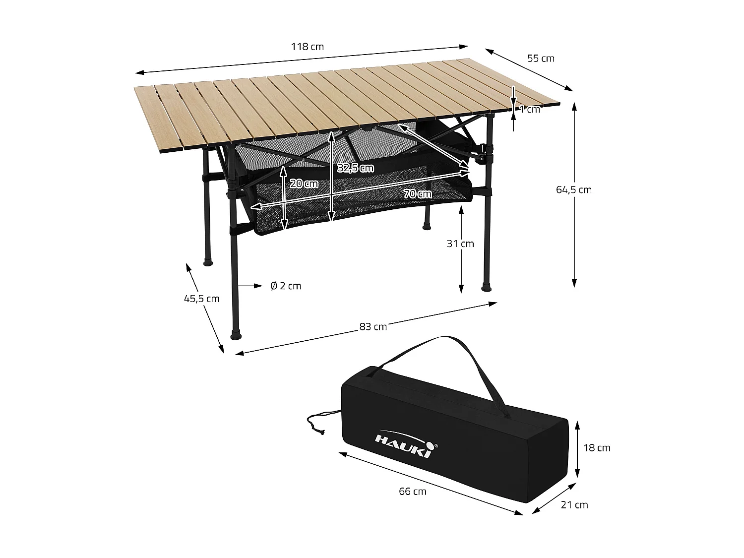 XXL Alu Table de camping Table pliante Table roulante Table de jardin pliante Sa
