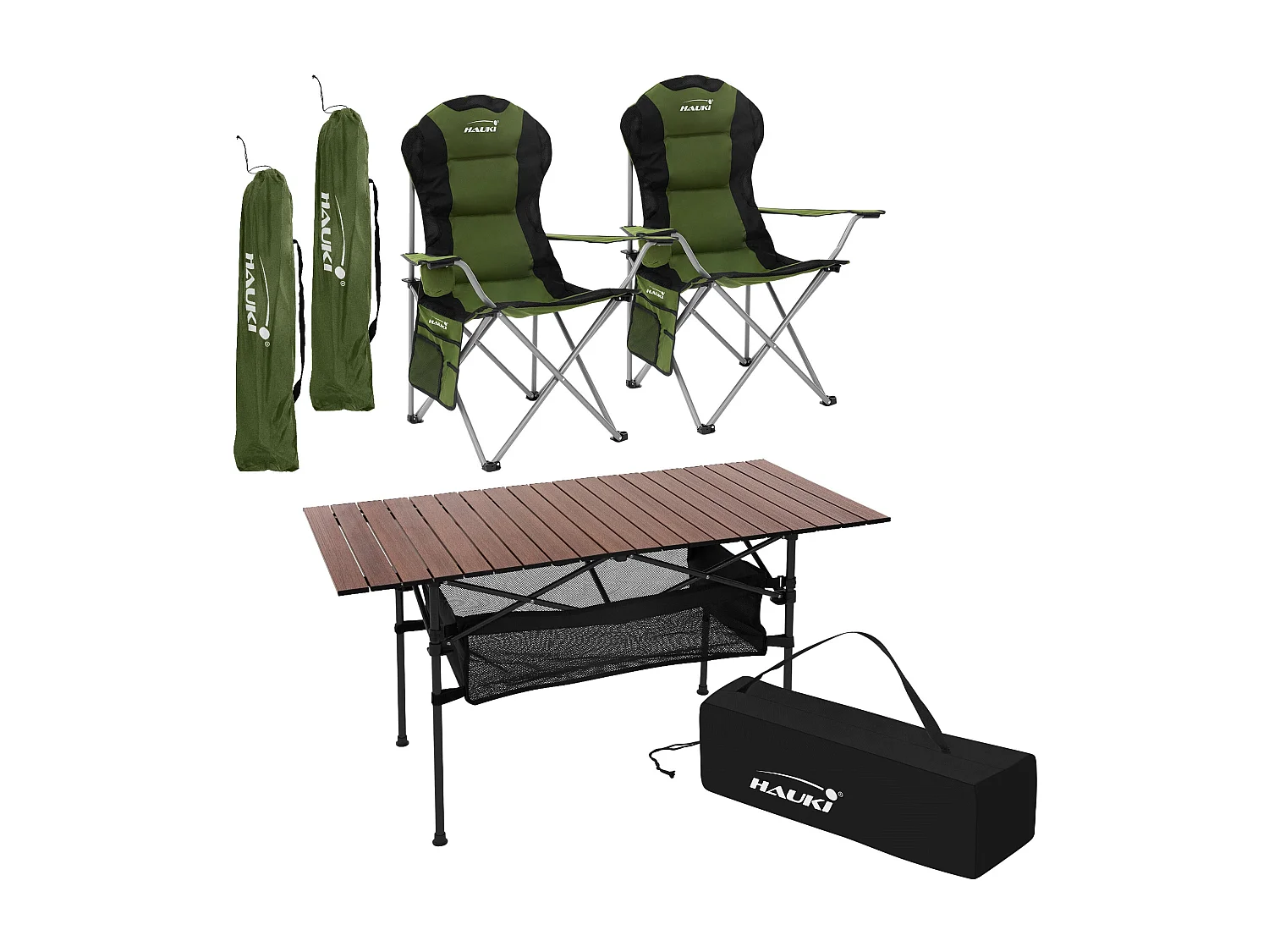 Set di mobili da campeggio Tavolo da campeggio Sedia da campeggio pieghevole Tavolo con rotelle Sedia da giardino Borsa