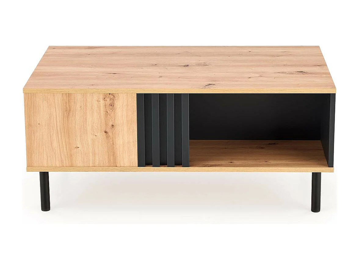 Mesa de centro de estilo industrial con cajón y nicho de almacenamiento Marigold