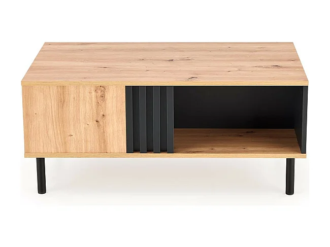 Mesa de centro de estilo industrial con cajón y nicho de almacenamiento Marigold