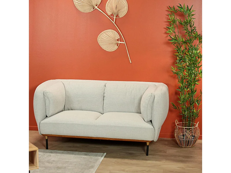 Canapé gris perle en tissu GOTEBORG