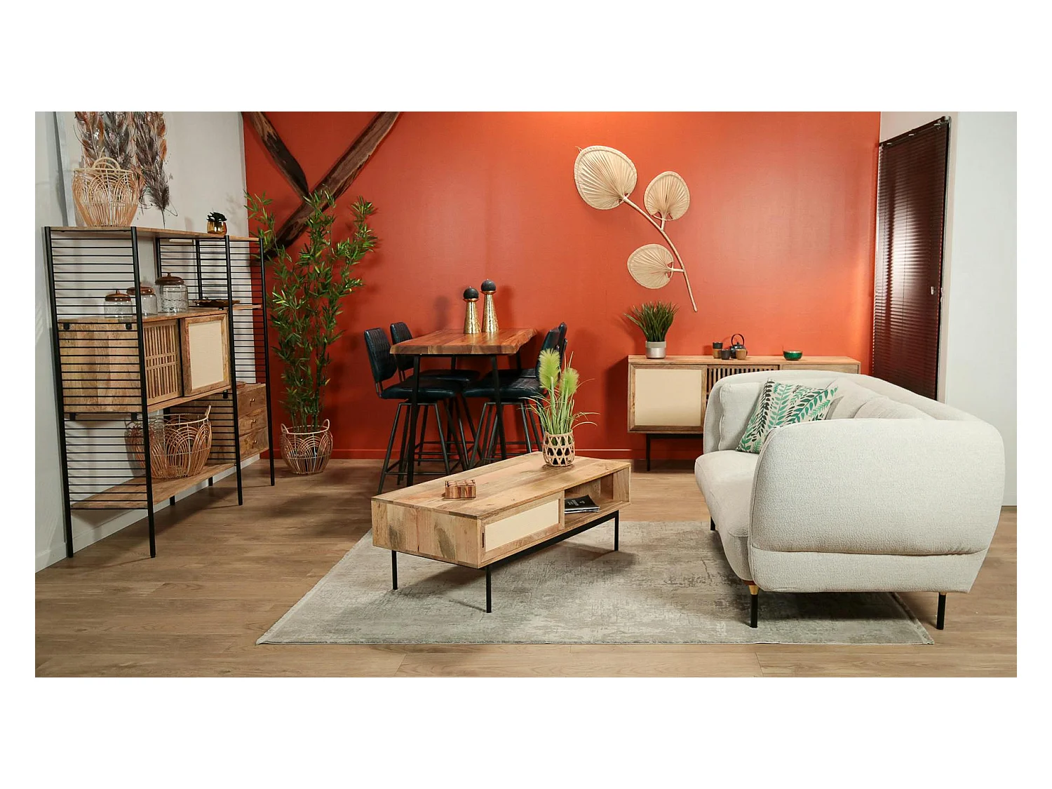 Canapé gris perle en tissu GOTEBORG