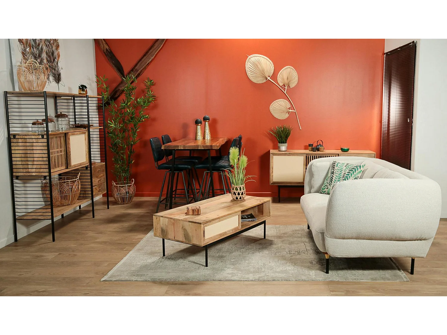 Canapé gris perle en tissu GOTEBORG