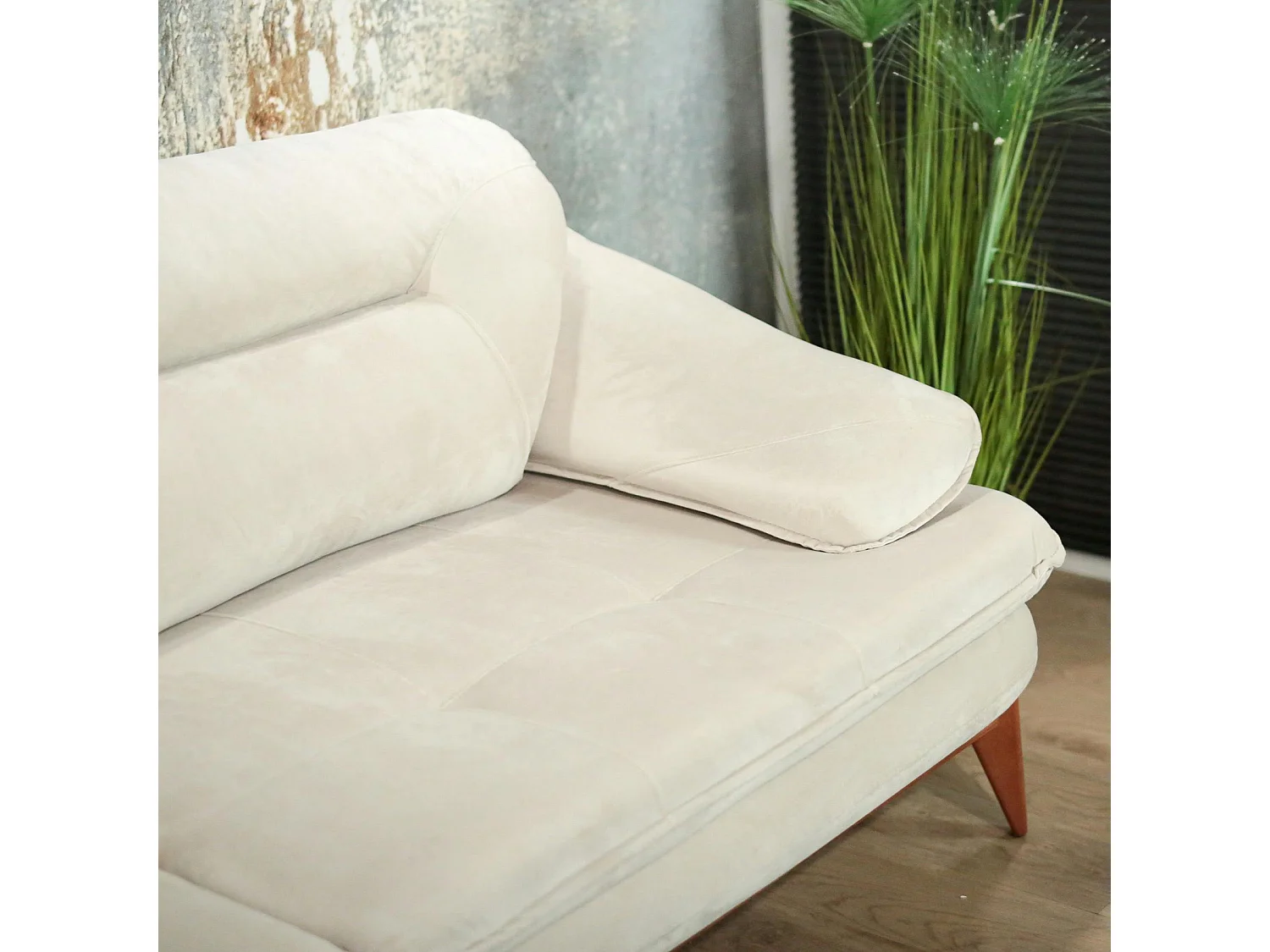 Canapé modulable 3 places blanc crème HOVE