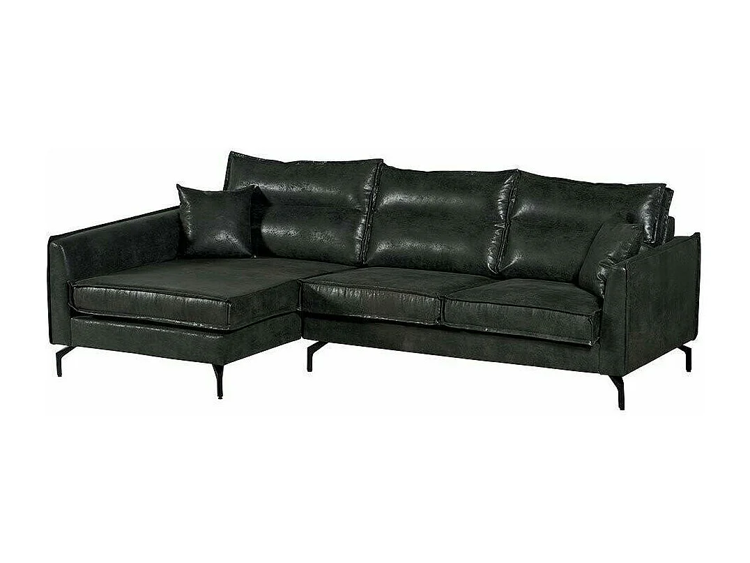 Canapé d'angle gauche gris EPIKA