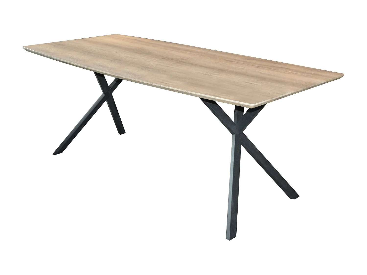 Table à manger contemporaine effet chêne antique 190 cm HELSINKI