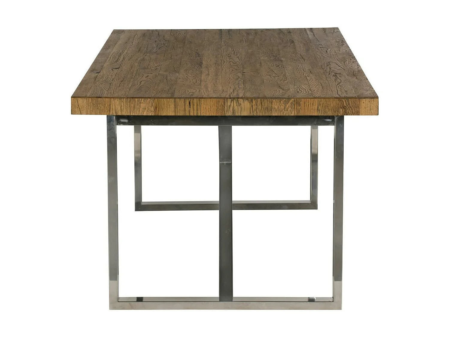 Table à manger moderne chêne acier 240 cm RIVERSIDE