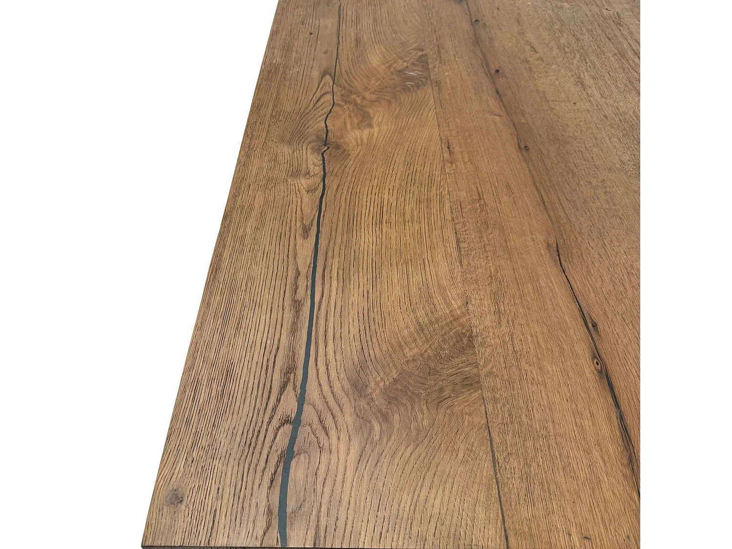 Table à manger moderne chêne acier 240 cm RIVERSIDE