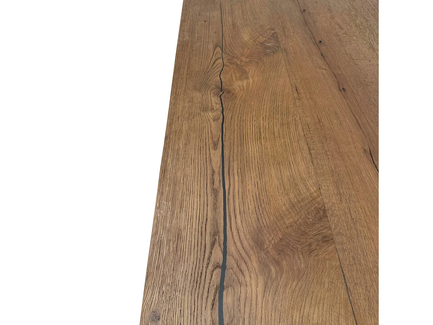 Table à manger moderne chêne acier 240 cm RIVERSIDE