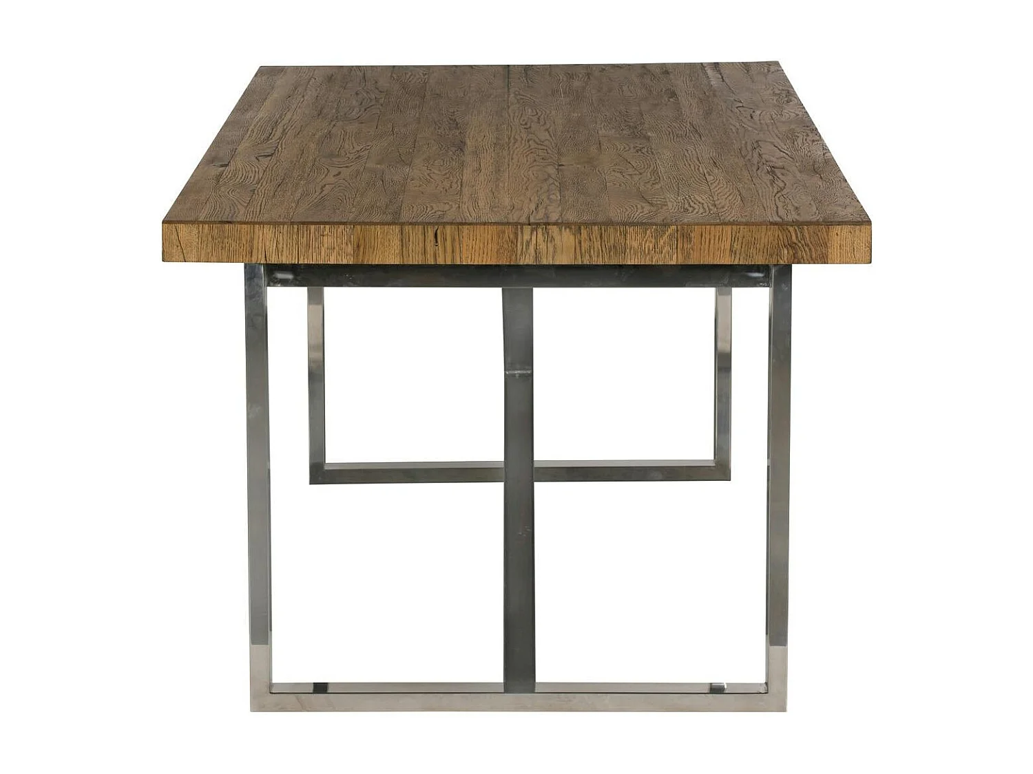 Table à manger moderne chêne acier 240 cm RIVERSIDE