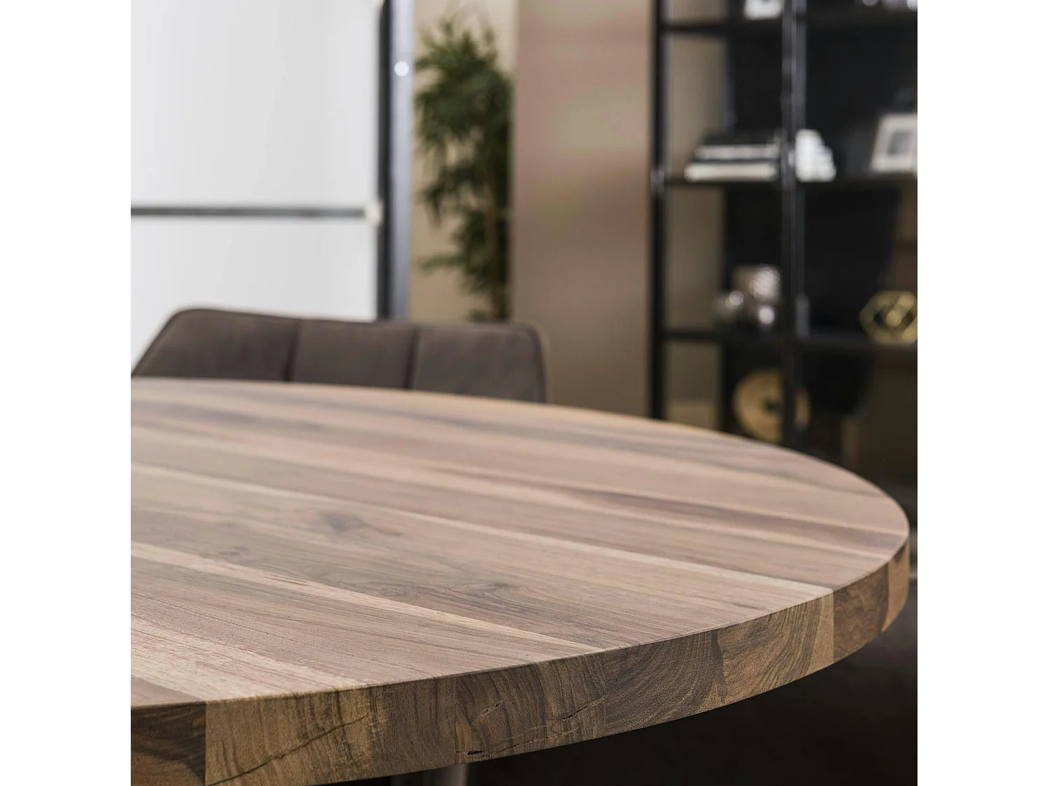 Table à manger ronde en bois D 120 cm HALIFAX