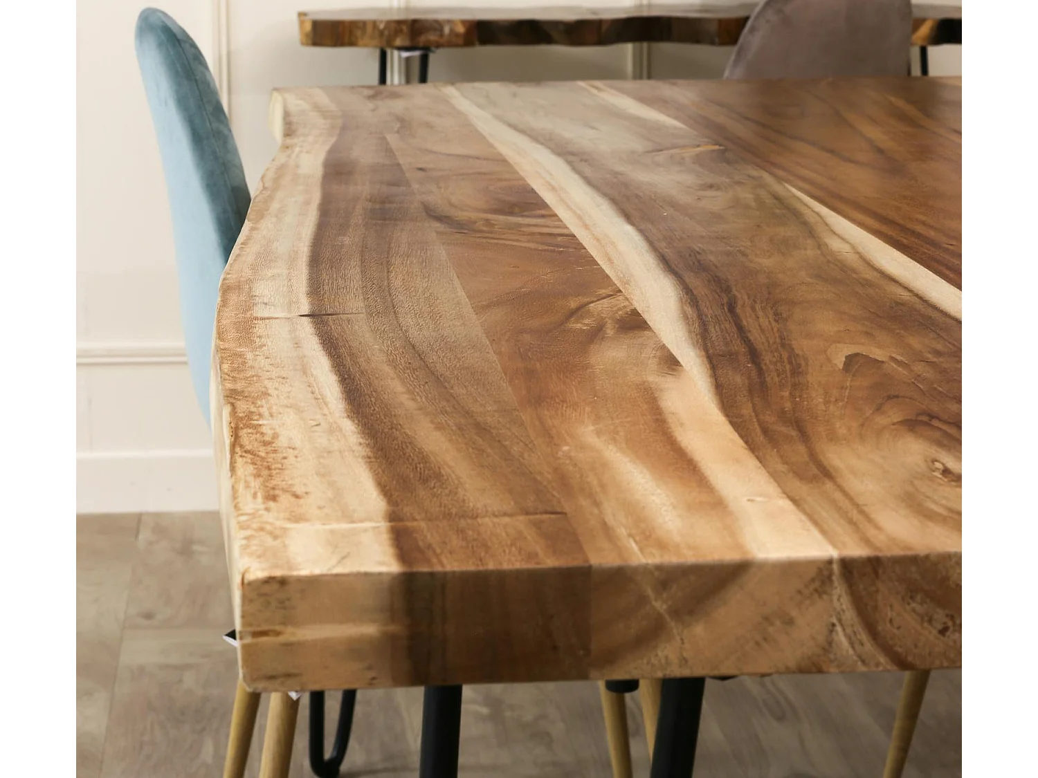 Table à manger bois massif naturel 200 cm HAWAI