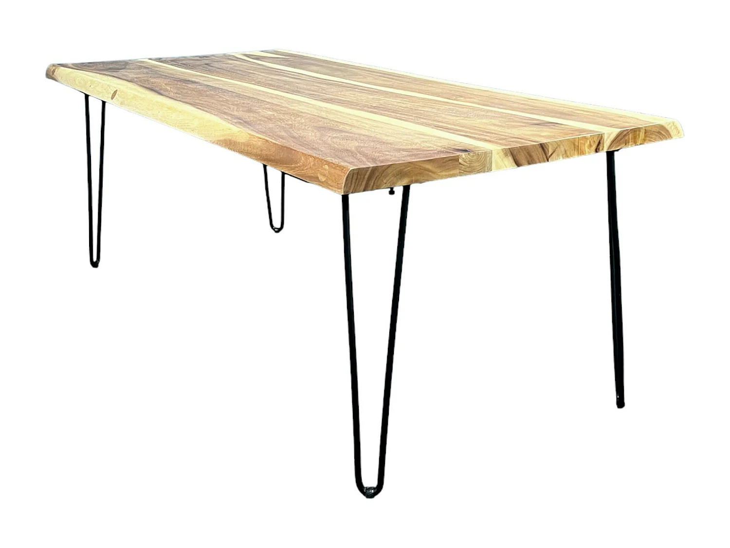 Table à manger bois massif naturel 200 cm HAWAI