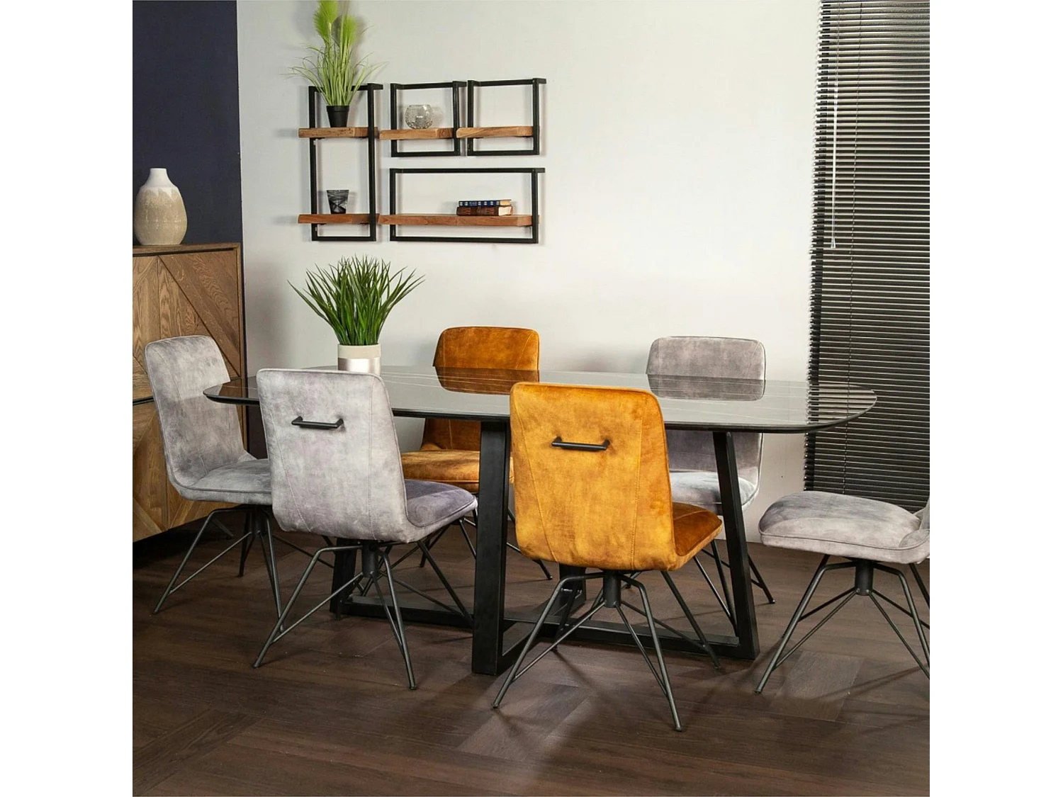 Table en céramique noire 200 cm FLORENCE