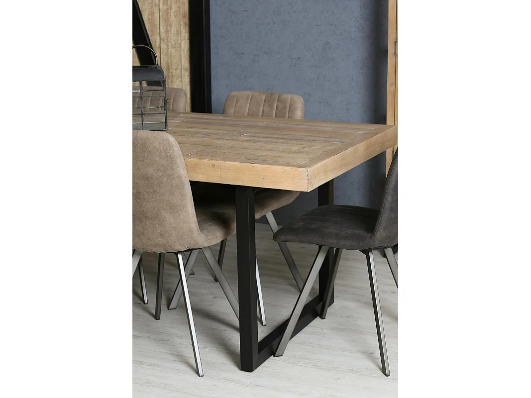 Table de salle à manger en bois recyclé 180 cm AUCKLAND