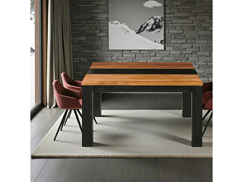 Table carrée  en bois 140 cm PORTREE