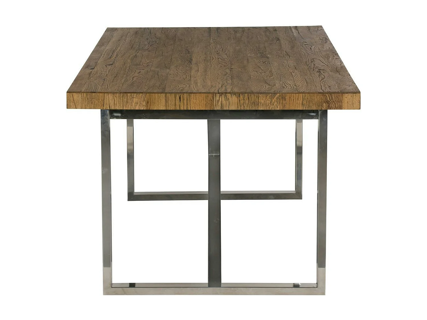 Table à manger moderne chêne acier 200 cm RIVERSIDE