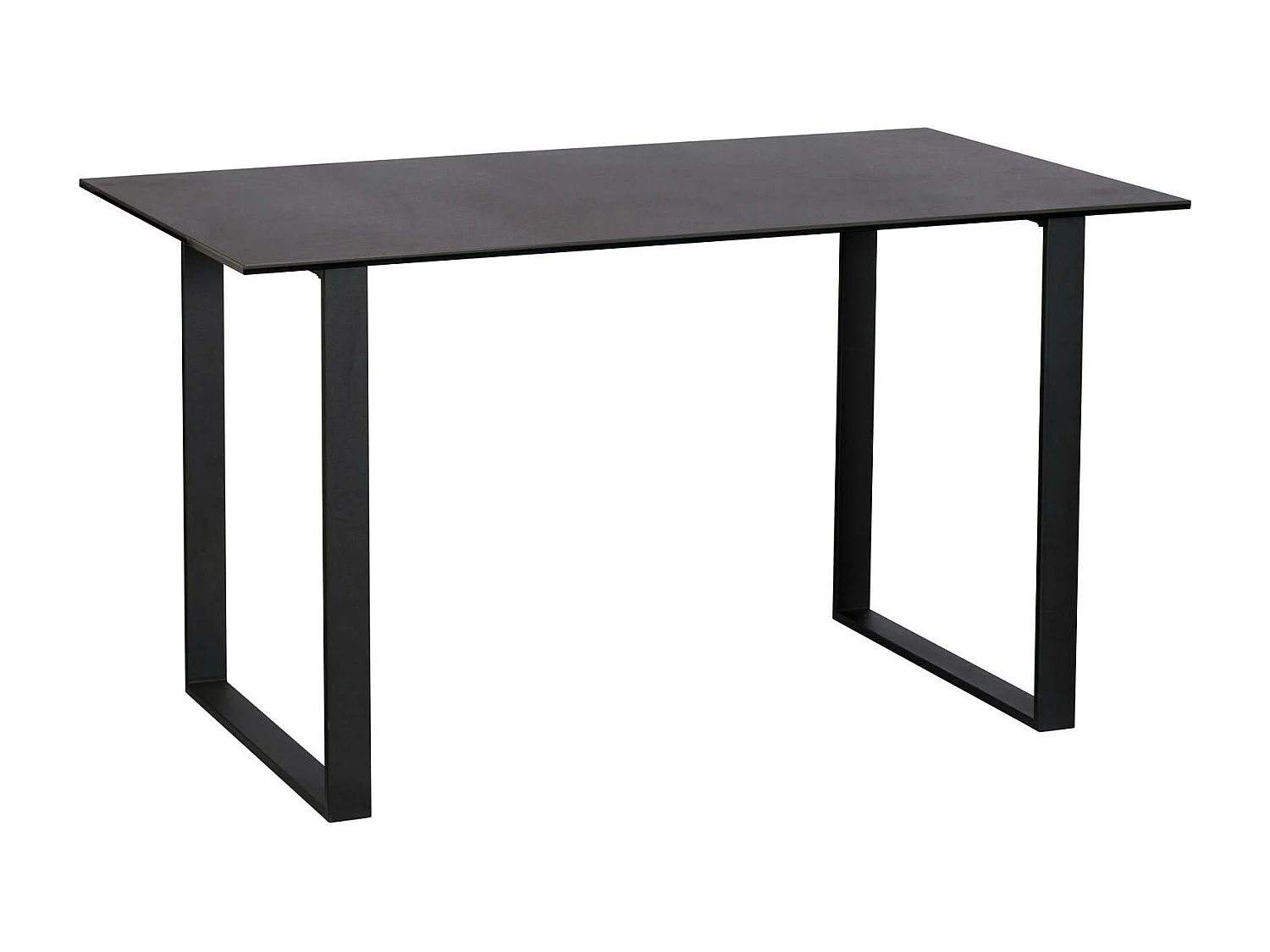Table céramique gris foncé 135 cm TORONTO