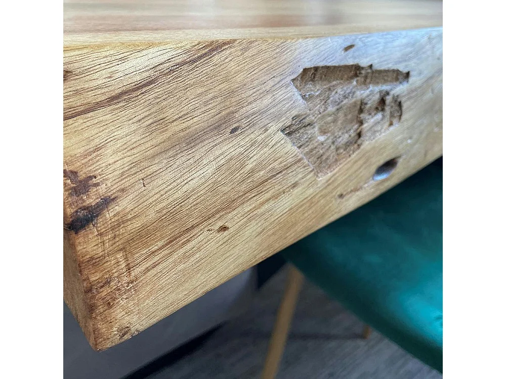 Table salle à manger bois massif pied mikado 200 cm MELBOURNE