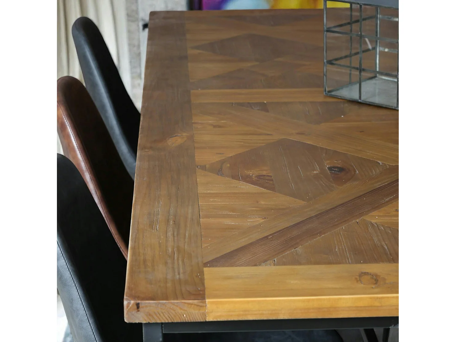 Table à manger marqueterie 200 cm VARSOVIE