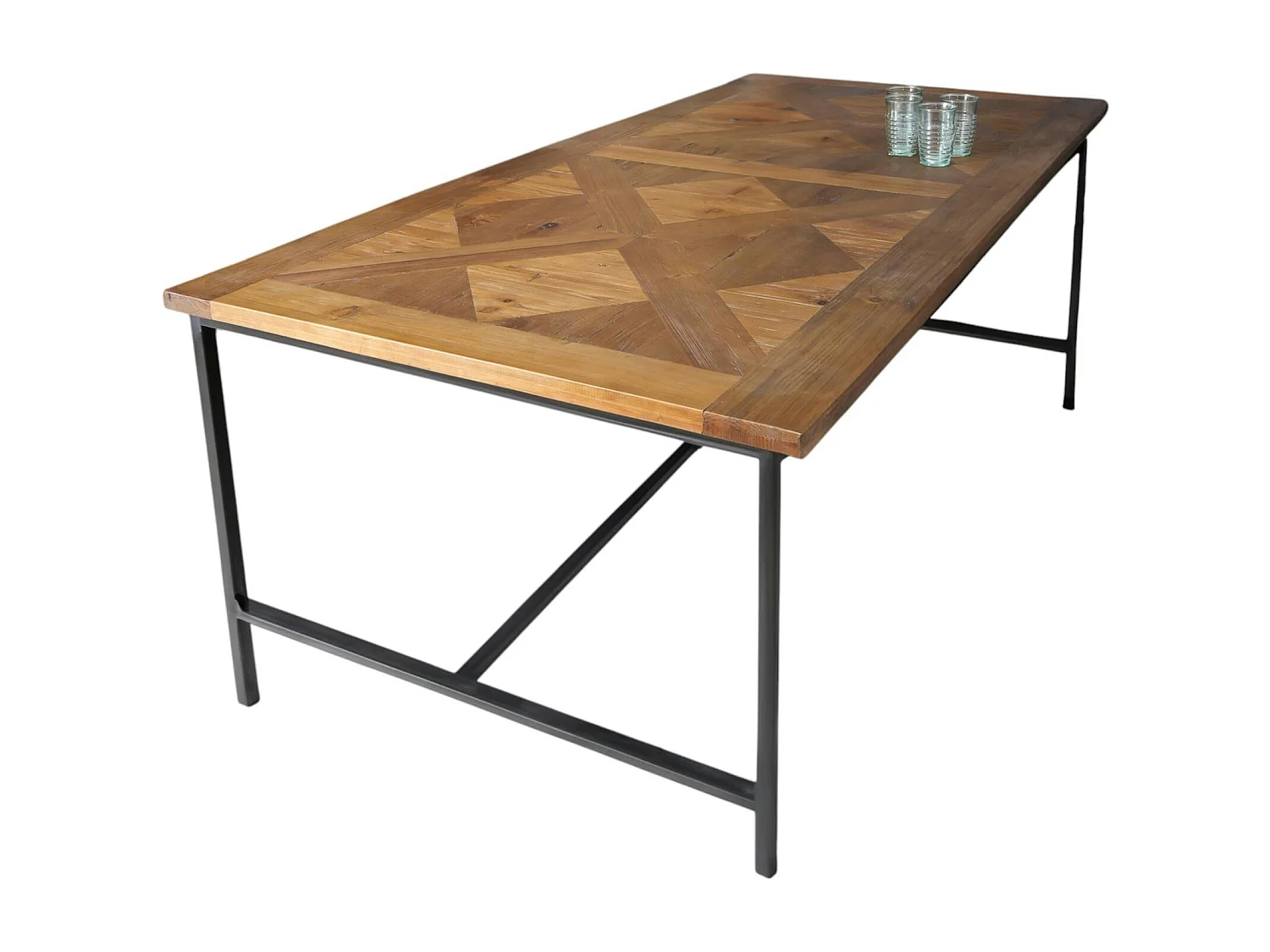 Table à manger marqueterie 200 cm VARSOVIE