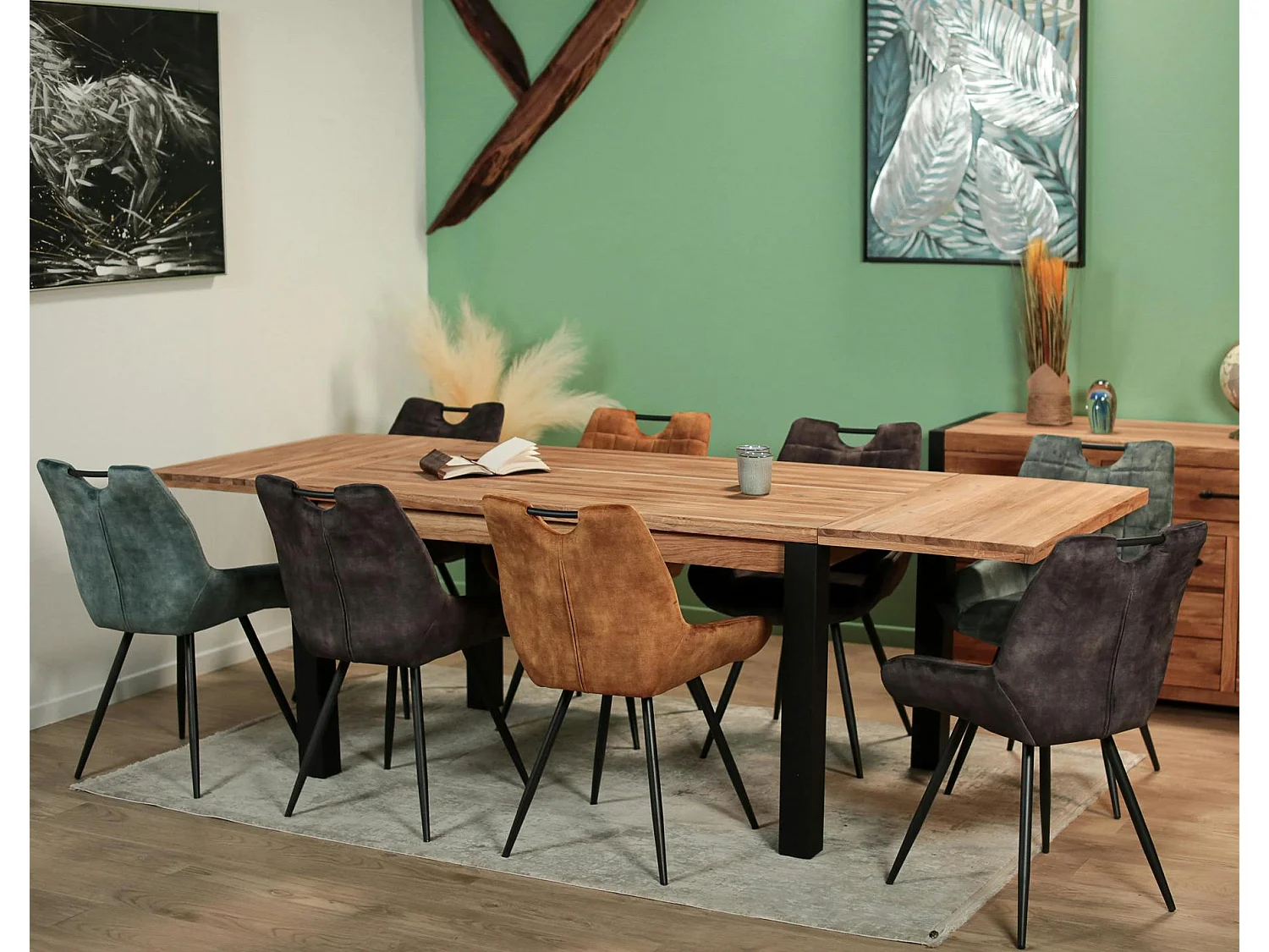 Table à manger en chêne huilé 150 cm FERSCOTT 2