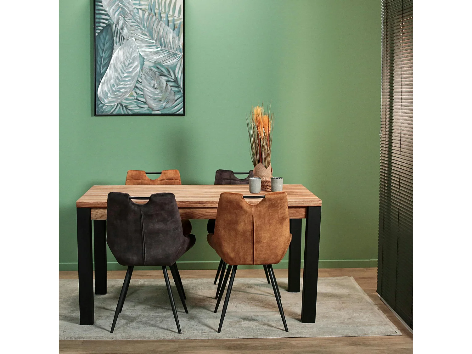 Table à manger en chêne huilé 150 cm FERSCOTT 2