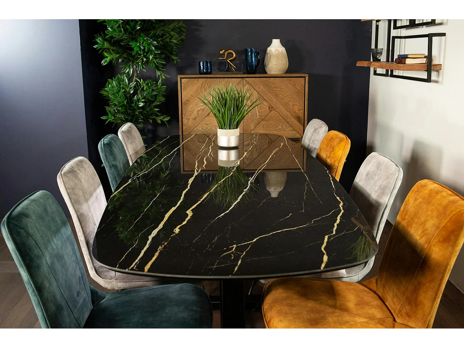 Table en céramique noire 240 cm FLORENCE