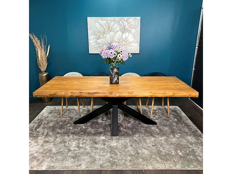 Table à manger rectangulaire bois de teck 240 cm TIMOR