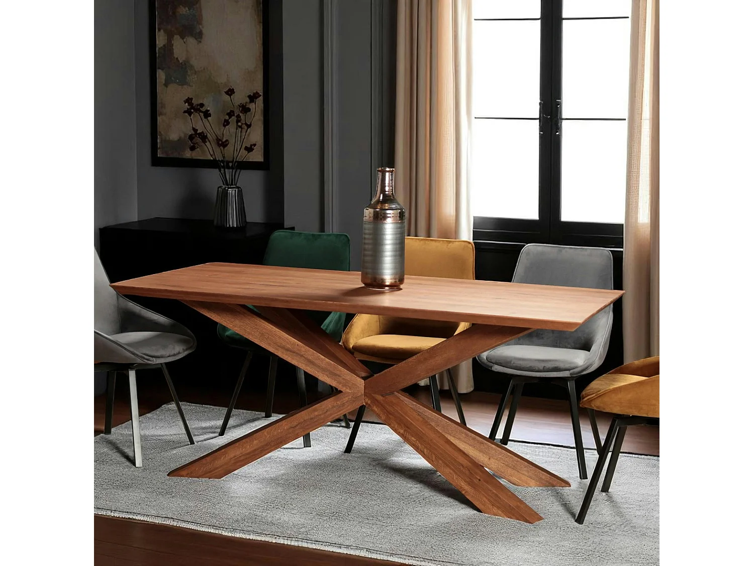 Table mikado en chêne 180 cm OKA