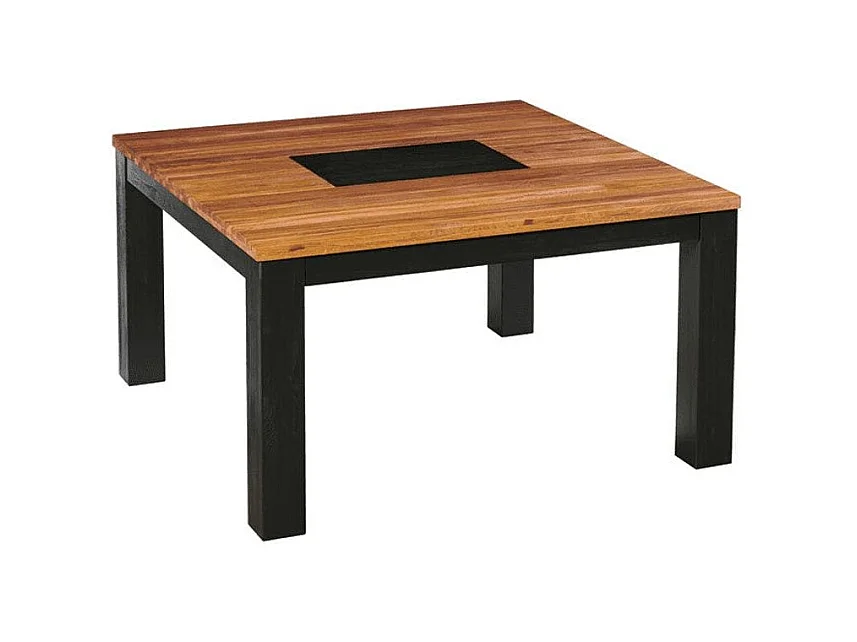 Table à manger carrée en bois 140 cm FAIRLIE