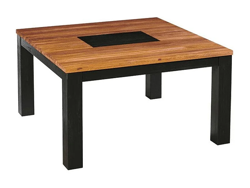 Table à manger carrée en bois 140 cm FAIRLIE