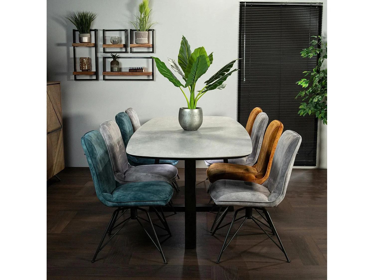 Table en céramique grise 240 cm FLORENCE