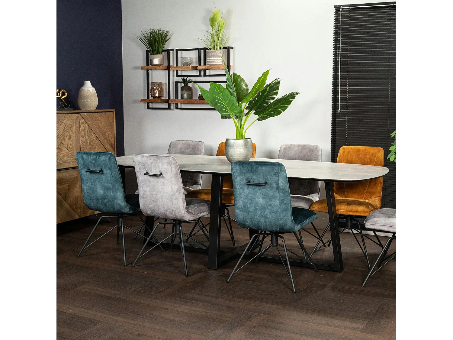 Table en céramique grise 240 cm FLORENCE