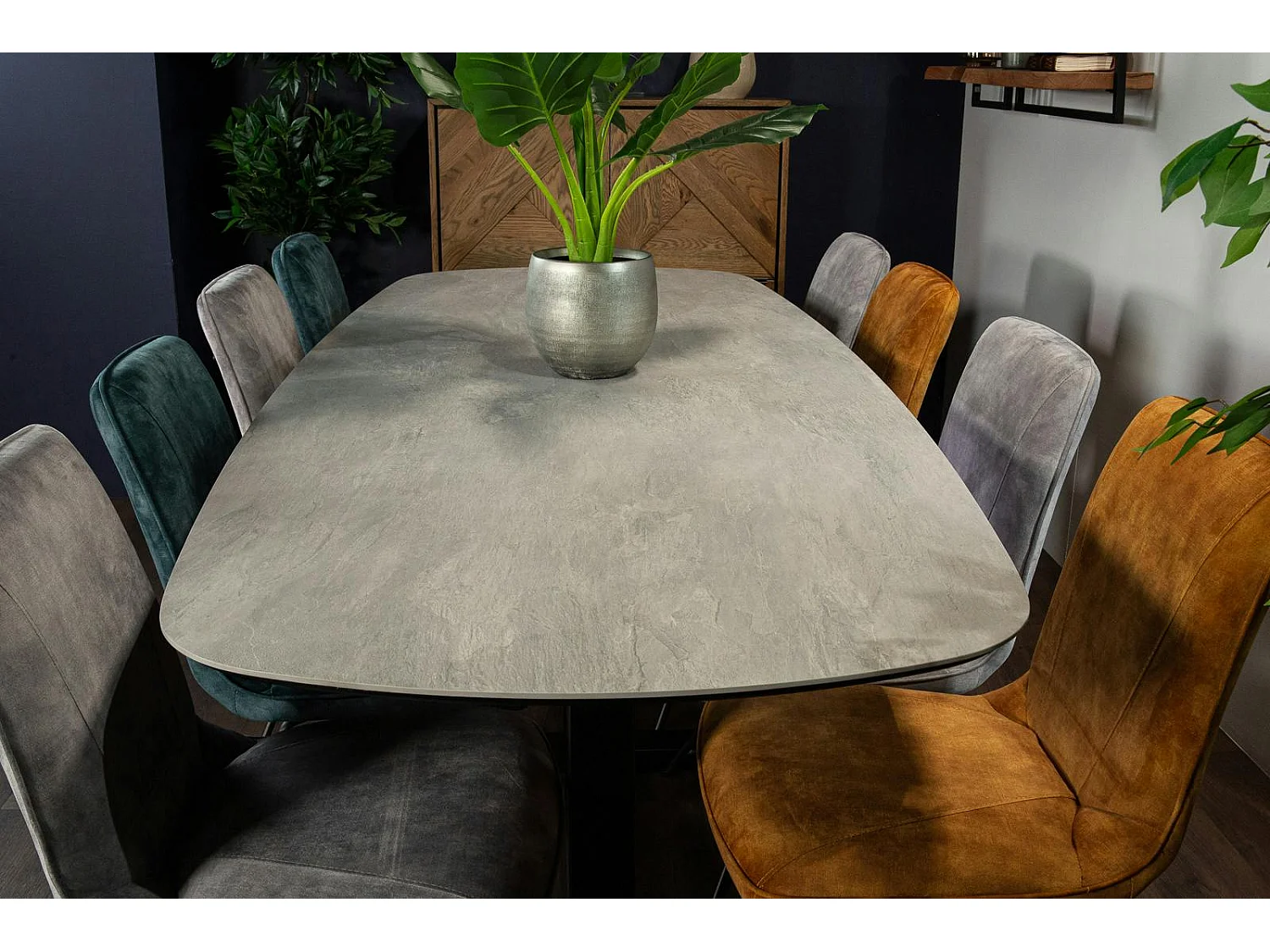 Table en céramique grise 240 cm FLORENCE