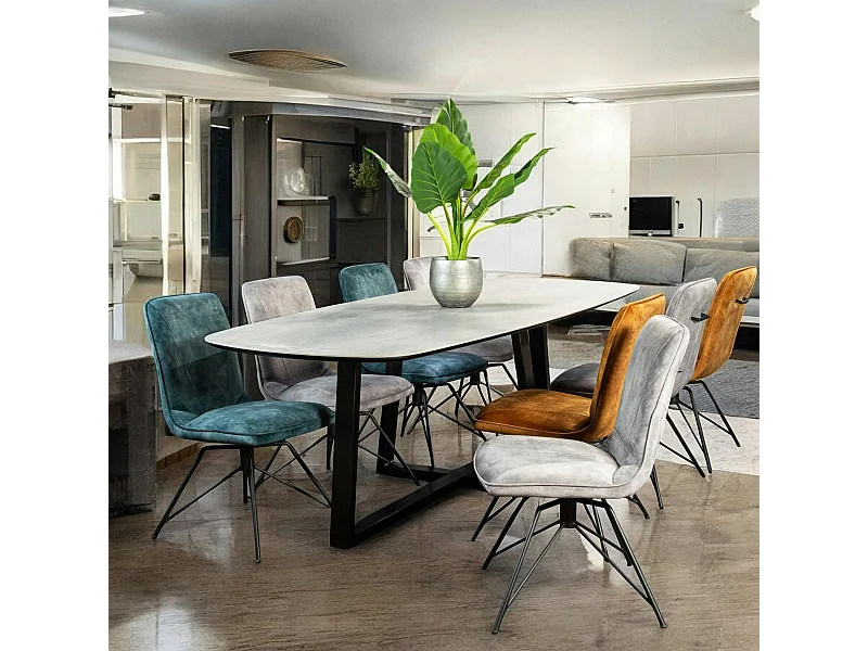 Table en céramique grise 240 cm FLORENCE