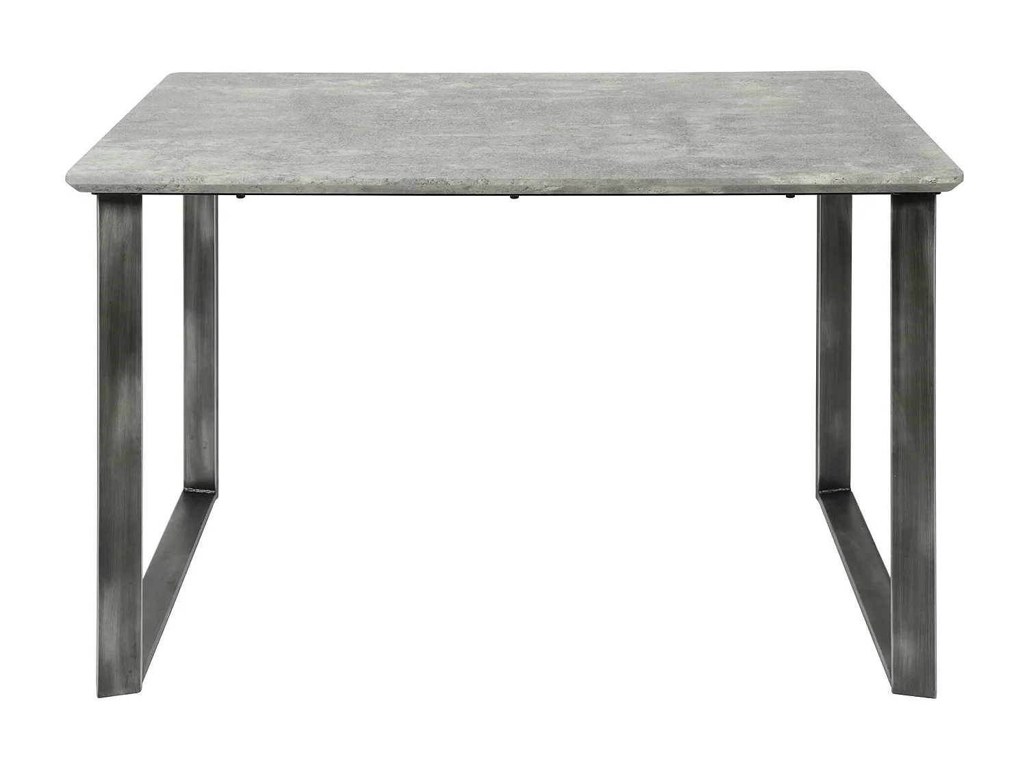 Table à manger rectangulaire effet béton piètement cadre 120 cm HELSINKI