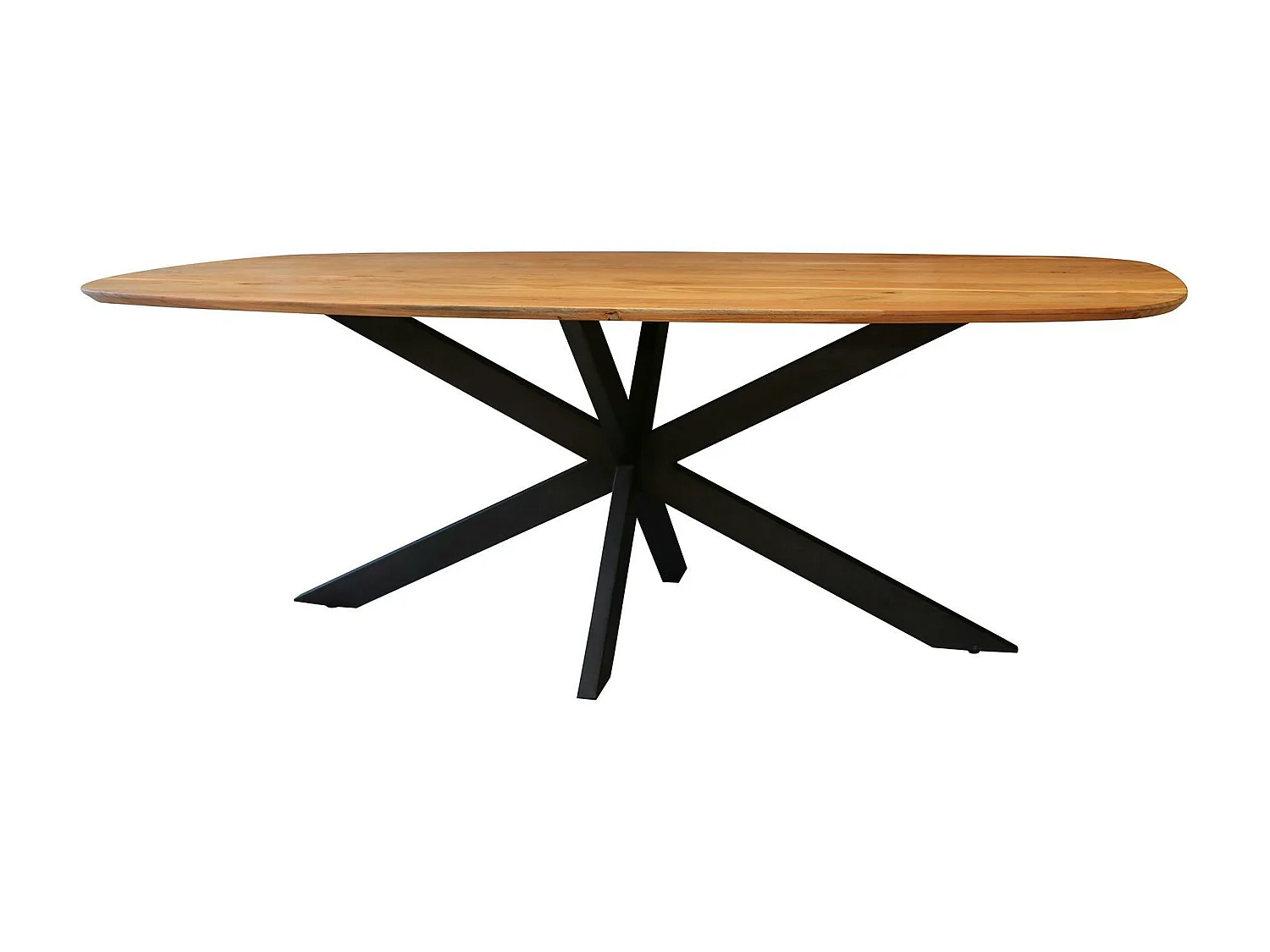 Table à manger en bois massif d'acacia avec bords arrondis 215 cm MELBOURNE