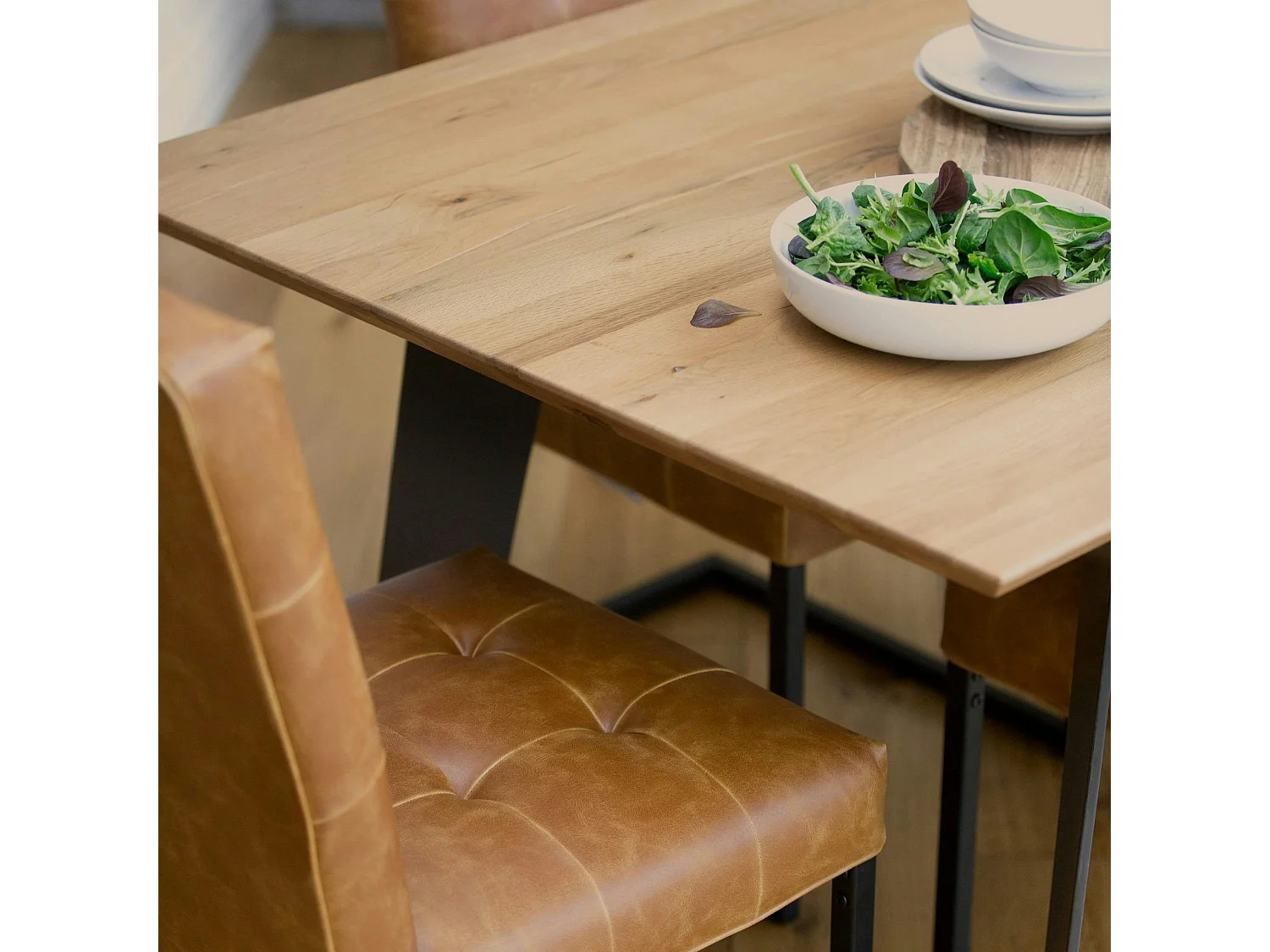 Table à manger bois métal 220 cm VOLGA