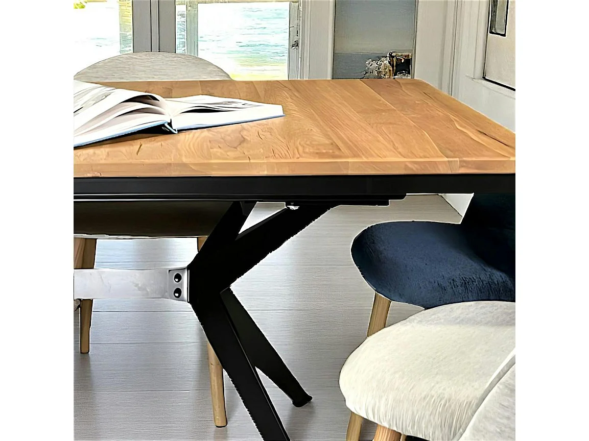 Table rectangulaire extensible en chêne huilé 180 cm PALERME